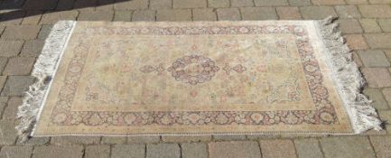 Persian silk rug 160cm x 94cm