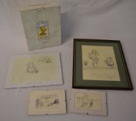 Winnie the Pooh framed prints and a phot