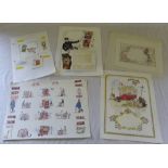 Selection of 'This England' watercolours