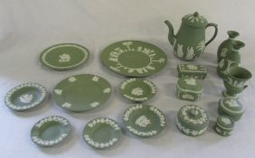 Various pieces of Wedgwood Jasperware