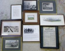 Various prints etc relating to Lincolnsh