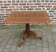 Mahogany tilt top table