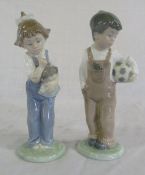 2 Nao figures of a girl and boy (boxed)