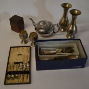 Various silver plate including cutlery