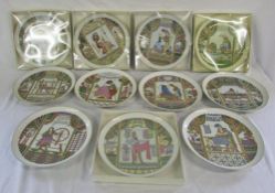 10 Hutschenreuther plates from 1980s tex