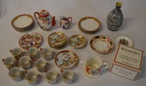 Various Oriental ceramics, commemorative
