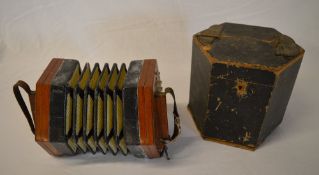 Victorian Lachenal & Co concertina (af)