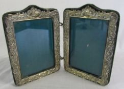 Diptych silver fronted photo frame Birmi