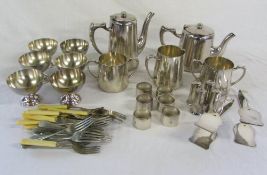 Various stainless steel & silver plate c