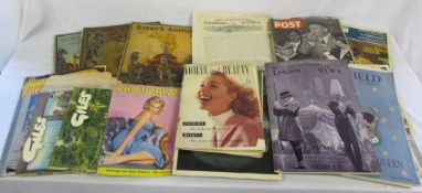 Assorted magazines inc Bibby's Annuals,