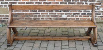 Large wooden bench