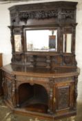 Late 19th century oak sideboard