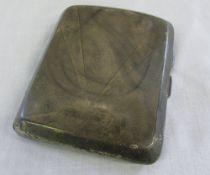 Silver cigarette case Birmingham 1931 we