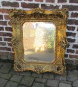 Ornate gilt framed mirror 71 x 83 cm