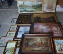 Large quantity of paintings and prints (