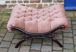 Reproduction Victorian foot stool / wind