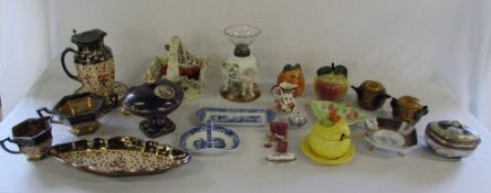 Assorted ceramics inc Sitzendorf, Spode