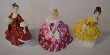 3 Royal Doulton figures of ladies