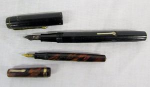 2 14ct nib fountain pens