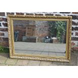 Rectangular gilt framed mirror