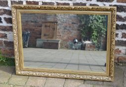 Rectangular gilt framed mirror