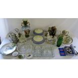 Various ceramics and glassware inc Norit