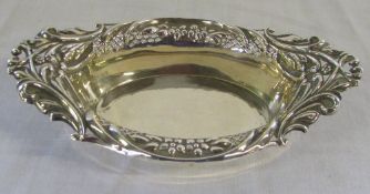 Silver dish Birmingham 1900 L 16 cm weig