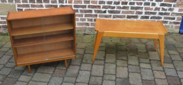 Retro coffee table and glass display boo