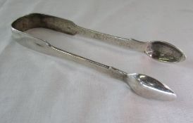 Silver sugar tongs London 1868 weight 1.