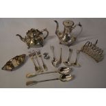 Various silver plate including basting s