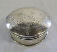 Small silver trinket box Birmingham 1908