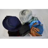 Ladies hats and scarfs