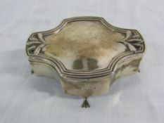 Small silver trinket box Birmingham 1907