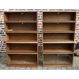 x2 5 sectional bookcases with sliding gl