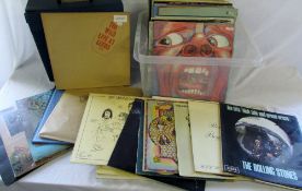 Assorted 33 rpm LPs inc The Who, King Cr