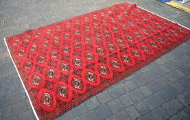 Red ground Persian Qashqai unique tribal