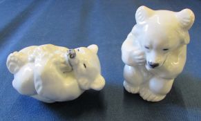 Pair of Royal Copenhagen bears no 21434