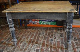 Victorian pine kitchen table