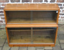 Glass fronted bookcase