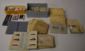 Various cigarette cards including loose,