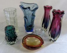 Selection of studio art glass inc Liskea