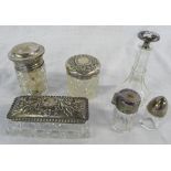 Assorted early 20th century silver toppe