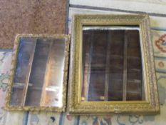 2 gilt framed mirrors