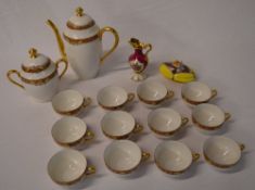 Limoges part coffee service, oval dish a