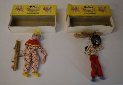2 Pelham Puppets comprising of a Clown a