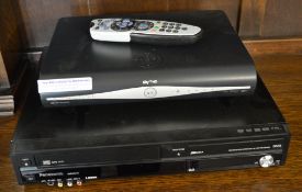 Panasonic video / dvd player and a Sky b