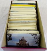 Box of postcards relating to castles, GB