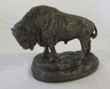 Small bronze of a buffalo H 14 cm L 17 c