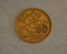 22ct gold 1906 Full Sovereign