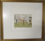 Framed French artist proof lithograph 18